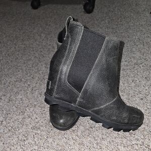 Sorel Women's Black Wedge Boots